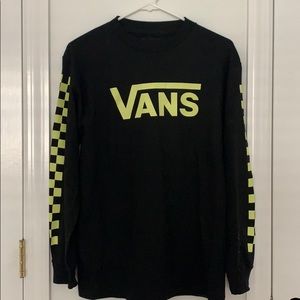 Black Vans long sleeve